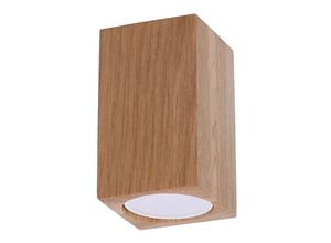 4059157332201 - Deckenleuchte Holzlampe Deckenspot Eiche H 10 cm Wohnzimmerleuchte 1 Flammig