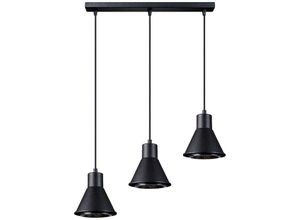 4059157332706 - Etc-shop - Pendelleuchte Hängelampe Deckenlampe 3 Flammig Stahl Schwarz Esszimmerleuchte