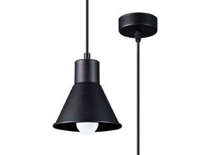 4059157332799 - Etc-shop - Pendellampe Esszimmerleuchte Deckenlampe Hängelampe Stahl Schwarz 1 Flammig