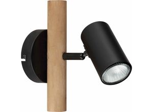 4059157338500 - Etc-shop - Wandleuchte Wandstrahler Flurleuchte Schlafzimmerlampe Holz Metall Spotleuchte