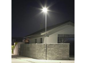 4059157339477 - Etc-shop - Straßenlaterne Straßenlampe led Straßenbeleuchtung IP65 Tageslichtlampe grau led 50W 6850Lm 6500K HxLxB 434x63x169cm