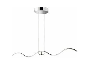 4059157340572 - Hängelampe Esszimmerleuchte Pendelleuchte Designlampe mit magnetischem Element Wellenform Metall chrom LED 1350lm 4000K neutralweiß BxL 21x111cm