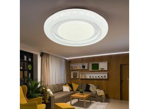 4059157342736 - Etc-shop - Deckenleuchte Schlafzimmerlampe led Sterneneffekt cct Memory-Funktion d 49 cm