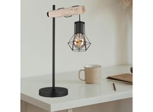 4059157343290 - Etc-shop - Tischlampe Tischleuchte Bürolampe Schlafzimmerlampe Wohnzimmerleuchte Holz