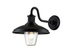 4059157345591 - Außenleuchte Wandlaterne Wandlampe schwarz Alu Stahl Glas klar E27 Balkon Hof