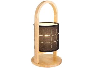 4059157350083 - Etc-shop - Tischlampe Schreibtischlampe Nachttischlampe Beistelllampe Holzlampe schwarz