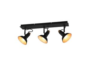 4059157350748 - Etc-shop - Deckenleuchte Deckenlampe Strahler verstellbar Wohnzimmerlampe schwarz gold