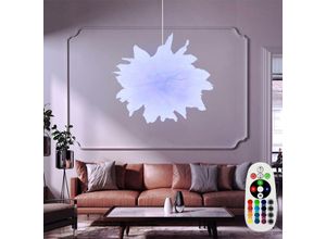 4059157354715 - Etc-shop - Hängeleuchte dimmbar mir Fernbedienung Design Hängelampe Pendelleuchte Wohnzimmer Pendellampe mit Textiltüchern Farbwechsel rgb led 85W