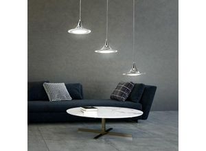 4059157355194 - Etc-shop - Pendelleuchte chrom Esstischlampe Hängeleuchte 3 flammig Wohnzimmerlampe 3x 7W 3x 580lm neutralweiß LxH 79x100 cm