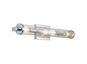 4059157360433 - Wandlampe Wandleuchte Feuchtraum Badezimmerlampe chrom Glas IP44 h 691 cm