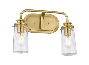 4059157360624 - Wandleuchte Wandlampe Glaslampe Bad Feuchtraum IP44 2 flammig E27 B 374 cm