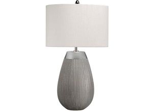 4059157361393 - Etc-shop - Tischlampe Nachttischlampe Schreibtischlampe Beistelllampe Keramik Silber