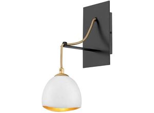 4059157362338 - Wandleuchte Wandlampe Flurlampe Schlafzimmerleuchte Weiß Gold d 127 cm