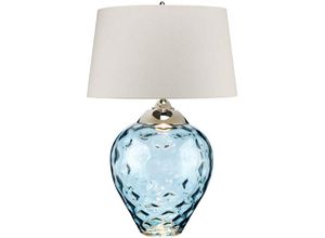 4059157362819 - Etc-shop - Tischleuchte Beistelllampe Schlafzimmerlampe led Tischlampe Glas Blau h 787cm