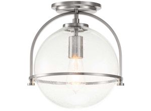 4059157363106 - Wohnzimmerlampe Deckenleuchte Deckenlampe Nickel Stahl Glas D 282 cm 1-flammig