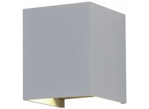 4059157365650 - Wandlampe Aussen Up and Down Leuchten Aussen led Wandleuchte Außen einstellbarer Lichtkegel Alu grau led 11W 1360lm neutralweiß LxBxH 10x10x10 cm