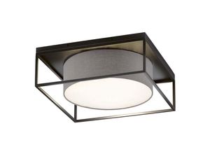 4059157369993 - Etc-shop - Deckenleuchte Wohnzimmerlampe Deckenlampe 4-Flammig Metall Schwarz Grau 50x50 cm