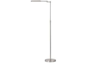 4059157370630 - Stehleuchte Standlampe Wohnzimmerlampe Metall Nickel led Dimmbar h 130 cm