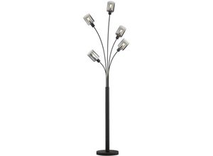 4059157370784 - Etc-shop - Stehleuchte Standlampe Wohnzimmerlampe 5-Flammig Schwarz Fußschalter h 171 cm