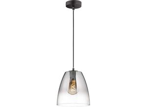 4059157371552 - Etc-shop - Pendellampe Hängelampe Esszimmerleuchte Glas Wohnzimmerlampe rauch klar h 150 cm