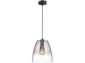 4059157371569 - Etc-shop - Hängelampe Pendellampe Esstischlampe Rauchglas klar Wohnzimmerlampe h 150 cm