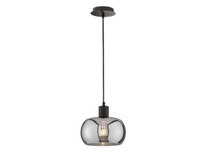 4059157371583 - Etc-shop - Pendellampe Hängelampe Wohnzimmerlampe Rauchglas Retro Schlafzimmerlampe d 22cm