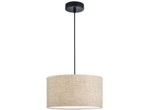 4059157371798 - Hängelampe Pendellampe Esstischlampe Schlafzimmerlampe Leinen sandfarben d 38 cm