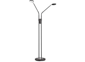 4059157372221 - Stehleuchte Wohnzimmerlampe LED Standlampe Dimmbar 2-Flammig H 150 cm Schwarz