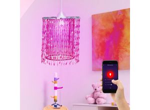 4059157375765 - Etc-shop - Kristall Hänge Decken Lampe dimmbar Kinder Leuchte steuerbar per Handy im Set inkl rgb led Leuchtmittel