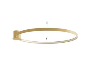 4059157376939 - Deckenleuchte Wohnzimmerleuchte Deckenlampe led Alu Gold 70W 3000k d 110 cm