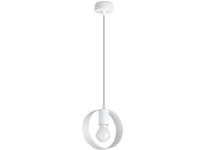 4059157377363 - Etc-shop - Esszimmerlampe Pendelleuchte Deckenlampe Wohnzimmerlampe Stahl Weiss 1-Flammig