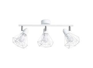 4059157377783 - Etc-shop - Deckenlampe Deckenleuchte Wohnzimmerlampe Stahl Weiss 3-Flammig l 52 cm