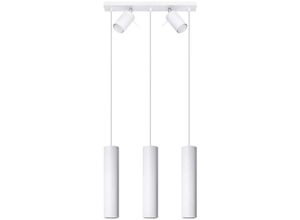 4059157377936 - Etc-shop - Pendelleuchte Hängelampe Deckenlampe Esszimmerleuchte Stahl Weiss b 45 cm