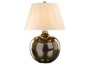 4059157379428 - Tischleuchte Beistelllampe Wohnzimmerlampe Bürolampe Keramik Bronze H 71 cm