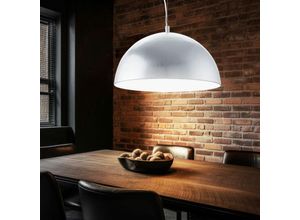 4059157380691 - Etc-shop - Hängeleuchte silber Esszimmerleuchte hängend Pendelleuchte Stahl Modern led 18W 1380Lm warmweiß DxH 38x110 cm