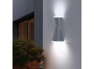 4059157382862 - Etc-shop - Wandleuchte Wandlampe Hauswandlampe Außenleuchte Terrasse Up & Down IP44 Glas satiniert 3x led 25W 180Lm 3000K LxH 16x235 cm