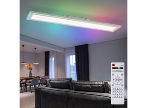 4059157386464 - Etc-shop - led Deckenleuchte dimmbar Fernbedienung dimmbare Deckenleuchte Tageslicht Deckenlampe Timer cct 1x 21W 1500Lm LxBxH 100x15x52 cm