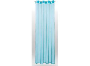 4059222004552 - Bestlivings - Gardine mit Ösen Transparent Voile 140 x 145cm ( Breite x Länge ) in türkis - aqua Ösenschal in vielen weiteren Farben und Größen