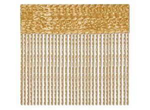 4059222004972 - Bestlivings - Fadenvorhang 2er Pack Gardine Raumteiler Auswahl 90x240 gold - goldbeige - Gold