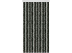 4059222023188 - Arsvita - Flauschvorhang 80x220 cm in Unistreifen anthrazit - schwarz perfekter Insekten- und Sichtschutz für Ihre Balkon- und Terrassentür viele