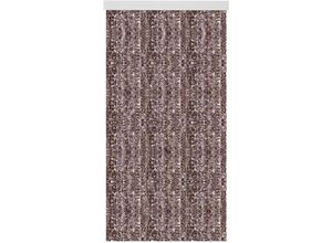 4059222023553 - Flauschvorhang 160x200 cm in Meliert beige - braun perfekter Insekten- und Sichtschutz für Ihre Balkon- und Terrassentür viele Farben - Meliert