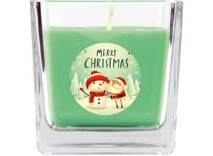 4059222024642 - Hs Candle - Duftkerze im Glas - Weihnachten Grün - Bonbon 190gr ( 50h ) - Grün