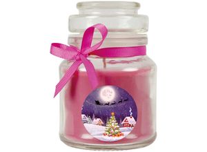 4059222024710 - Hs Candle - Duftkerze im Glas - Weihnachten Lila - Bonbon 120gr ( 30h ) - Lila