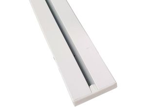 4059222024963 - Vorhangschiene weiß aus Aluminium alle Längen bis 480cm möglich Flache Gardinenschiene ( 7mm ) 1-   2-  3-  4-läufig inkl Vorhanggleiter - Weiß