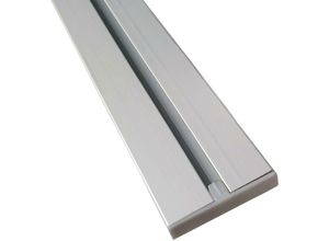 4059222025908 - Vorhangschiene silber aus Aluminium alle Längen bis 480cm möglich Flache Gardinenschiene ( 7mm ) 1-   2-  3-  4-läufig inkl Vorhanggleiter