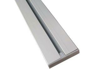 4059222025960 - Vorhangschiene silber aus Aluminium alle Längen bis 480cm möglich Flache Gardinenschiene ( 7mm ) 1-   2-  3-  4-läufig inkl Vorhanggleiter