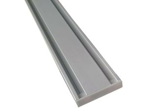 4059222026165 - Vorhangschiene silber aus Aluminium alle Längen bis 480cm möglich Flache Gardinenschiene ( 7mm ) 1-   2-  3-  4-läufig inkl Vorhanggleiter