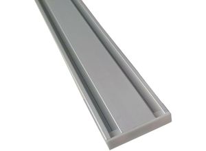 4059222026202 - Vorhangschiene silber aus Aluminium alle Längen bis 480cm möglich Flache Gardinenschiene ( 7mm ) 1-   2-  3-  4-läufig inkl Vorhanggleiter