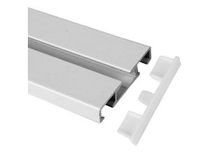 4059222027049 - Bestlivings - Seitendeckel für Weiß - 1 2 Lauf Aluminium Vorhangschiene - Weiß