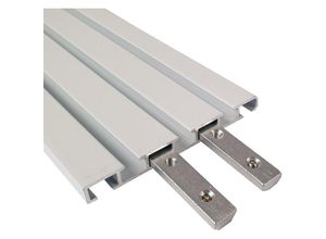 4059222027056 - Bestlivings - Verbinder für Weiß - 1 2 Lauf Aluminium Vorhangschiene - Weiß